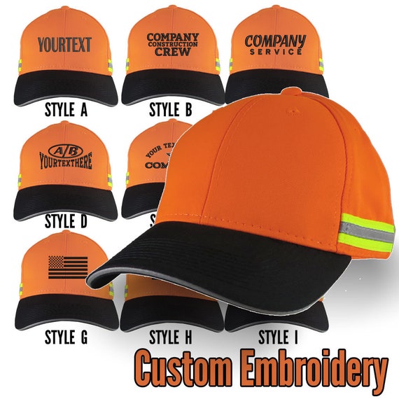 Custom Embroidery Your Text on an Oversized Double XL Fitted