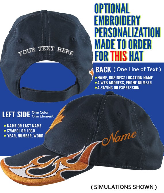 Customized Hats for Men with Your Name Logo Text Image Here