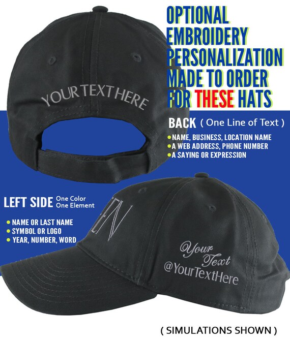 Custom Embroidery Your Text on an Oversized Double XL Fitted Structured XXL  Yupoong Model 6277 Classic Baseball Cap With Colors and Options -   Canada