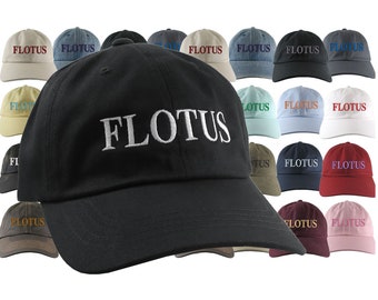 FLOTUS Cap The First Lady of The USA Jill Biden 46 Embroidery Your Color Choices on an Adjustable Unstructured Baseball Cap Dad Hat Style