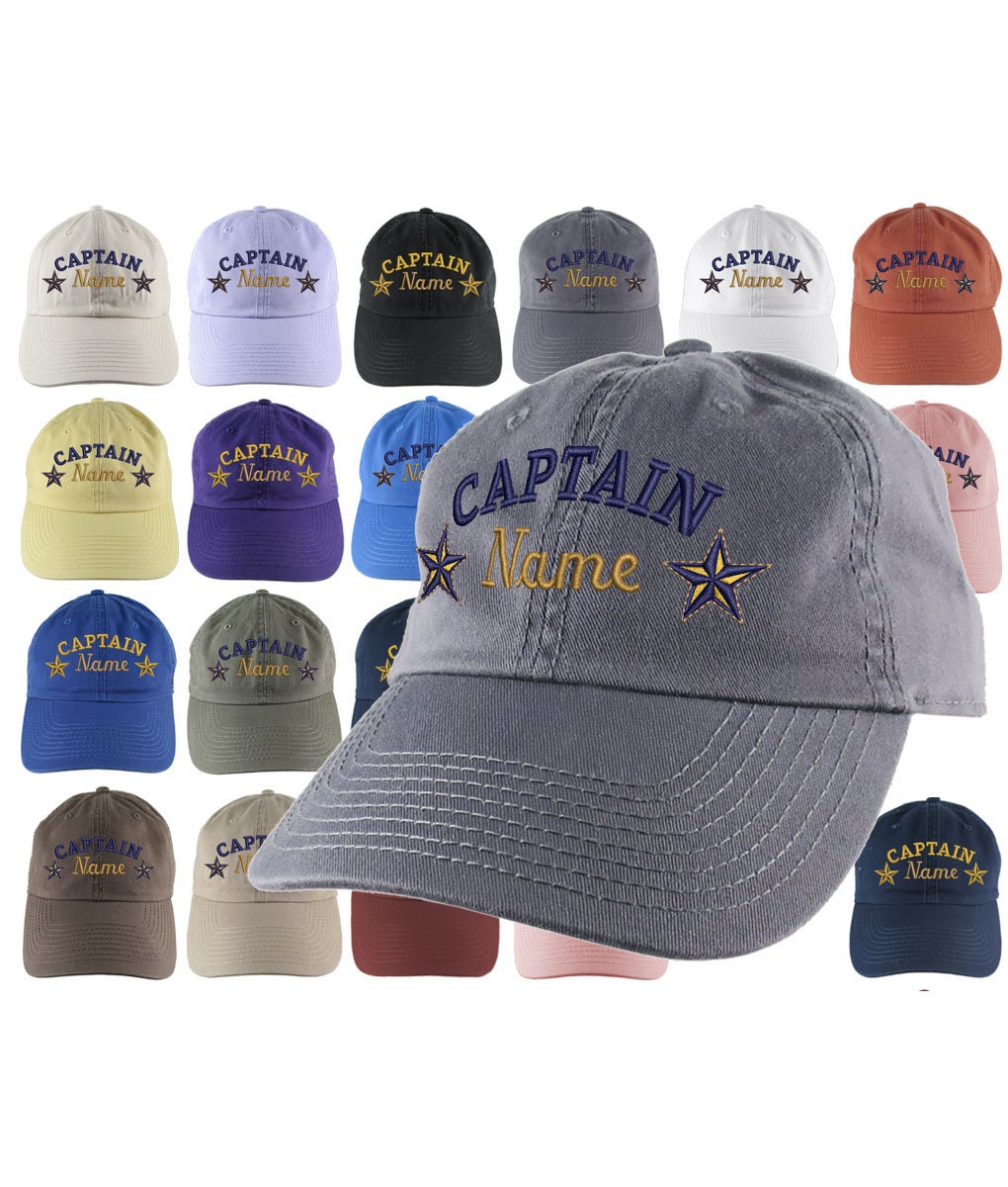 Custom Personalized Captain First Mate Skipper Deckhand Crew Embroidery
