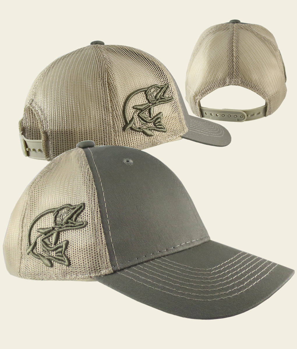 Custom Personalized Pike 3D Puff Embroidery on an Adjustable Full Fit