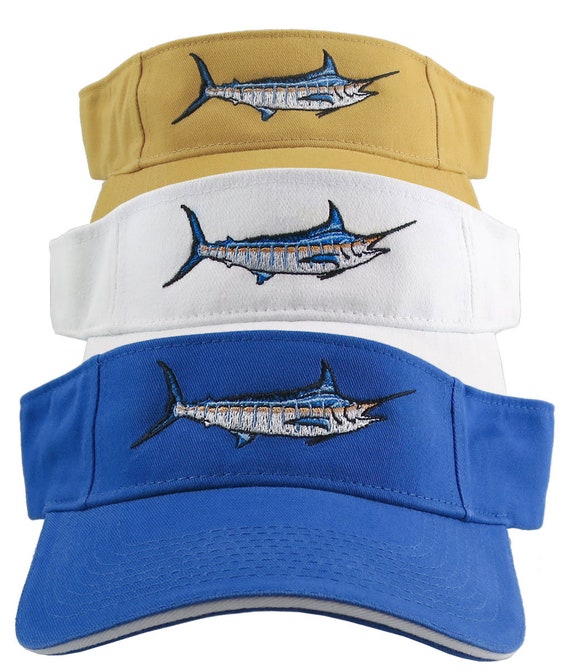 Blue Marlin Fish Nautical Embroidery on 