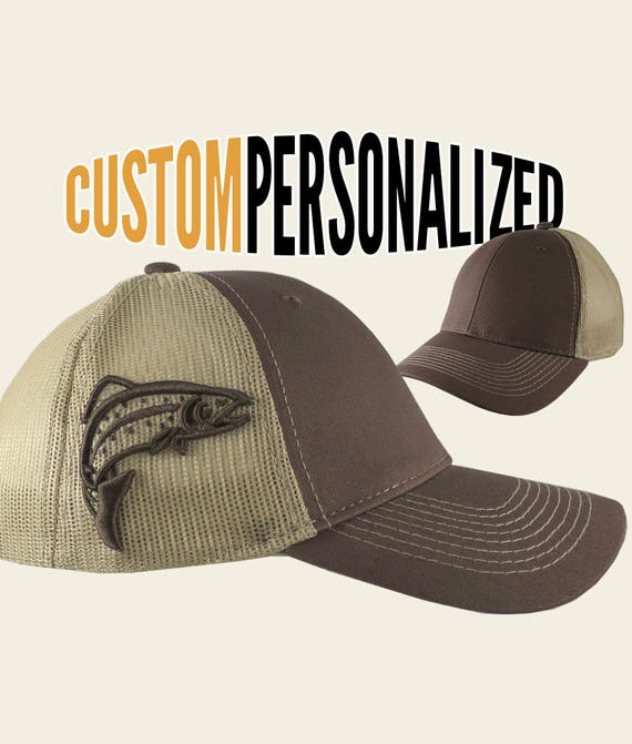 Custom Trucker Hat Richardson Goldentrout Embroidery Animal Name Cotton Snaps