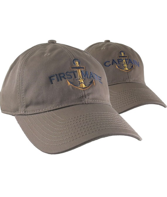 Nautical Star Golden Anchor Captain + First Mate Embroidery  display picture 2