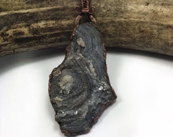 Galaxy Druzy, Copper Jewelry, Druzy Necklace, Gifts for her, Gifts for him, Electroformed Jewelry