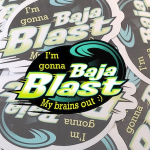Baja Blast drink inspired meme sticker
