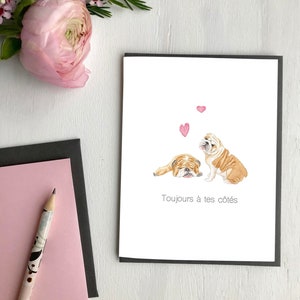 Aan je zijde, liefdeswenskaart, valentijnskaart, milieuvriendelijk Gemaakt in Quebec, Canada - Carte de souhaits St-Valentin, amour, Fait au Québec