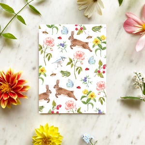 Plantable card Vintage, seed plant me card made in quebec Canada, Carte ensemencée Vintage à planter fait au Québec Canada Hobeika Art