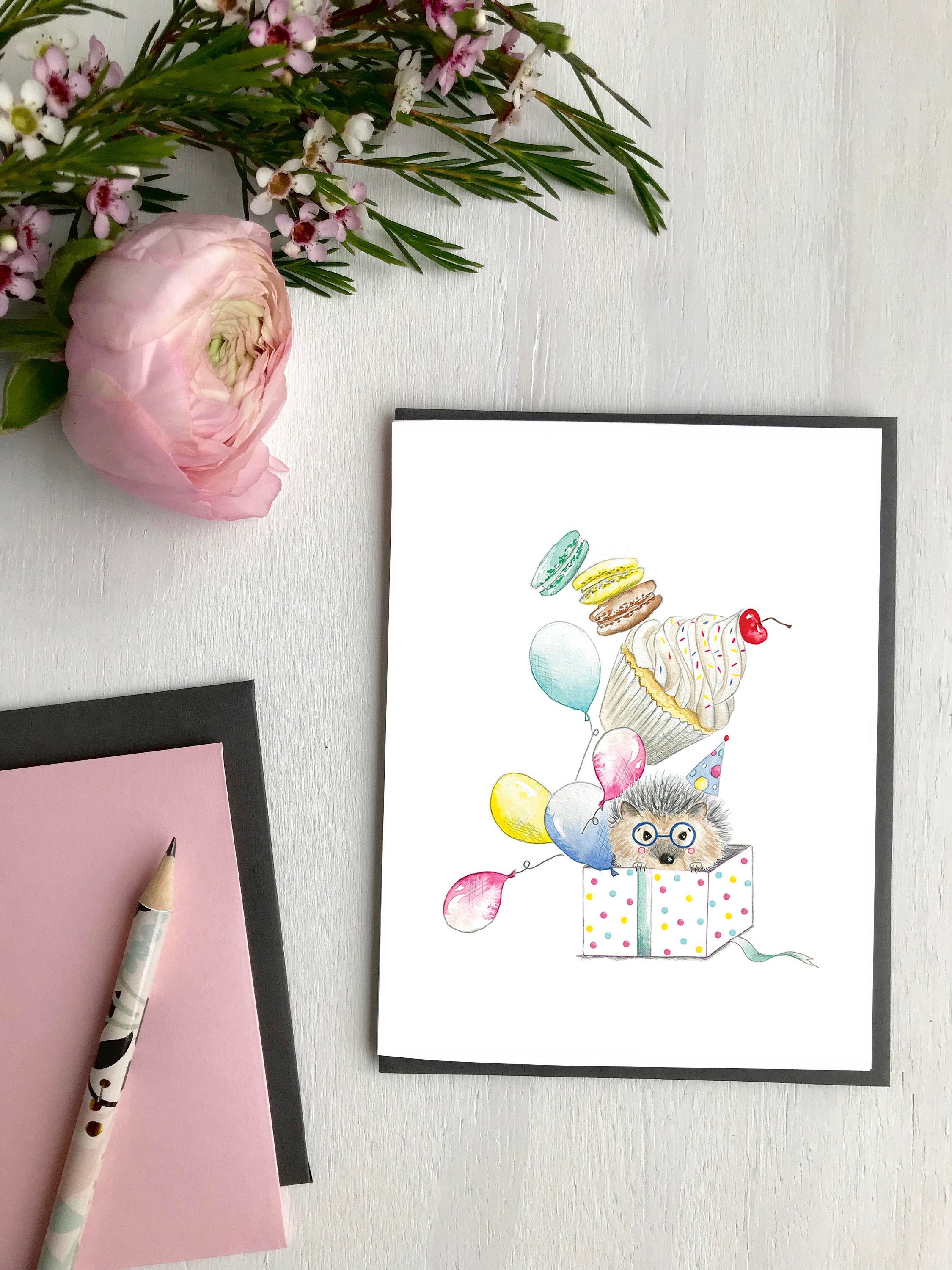 Carte De Vœux Joyeux Anniversaire Carte De Fete Pour Enfants Etsy Canada