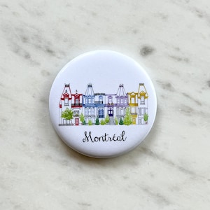 Kühlschrankmagnet, Montreal, Carré Saint-Louis-Platz, Made in Canada - Aimant frigo de Montréal, Montreal Souvenir Montréal Plateau, Hobeika