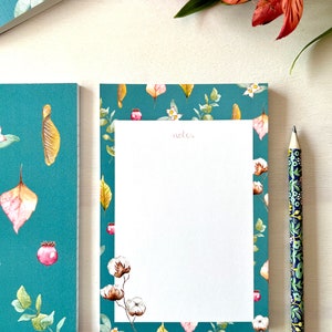 Cotton flower Notepad, ecofriendly, Made in Montreal Quebec Canada - Bloc-notes Fleur de coton écoresponsable, Fait au Québec Hobeika Art