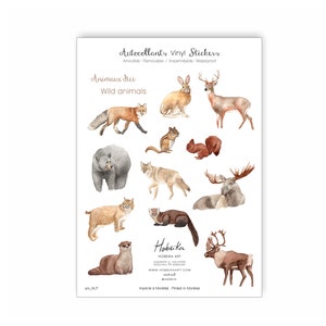 Stickers decals Vinyl Animals, removable, waterproof Made in Montreal Quebec Canada - Autocollants Animaux Vinyl Amovibles, Fait au Québec