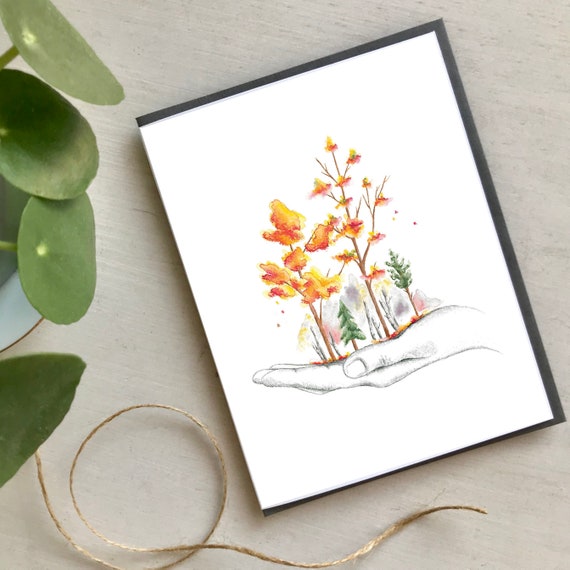 Autumn Fall Greeting Card Made In Quebec Carte De Souhaits Etsy Autumn Fall Greeting Card Made In Quebec Carte De Souhaits Etsy