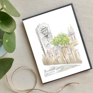 Montreal Greeting card, Leonard Cohen, Souvenir, Made in quebec Canada - Carte de souhaits de Montréal, Leonard Cohen, Souvenir Montréal