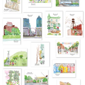 5 CARTES POSTALES au choix de Montréal, rues et façades - 5 cartes POSTALES au choix de Montréal, rues et façades Hobeika Art