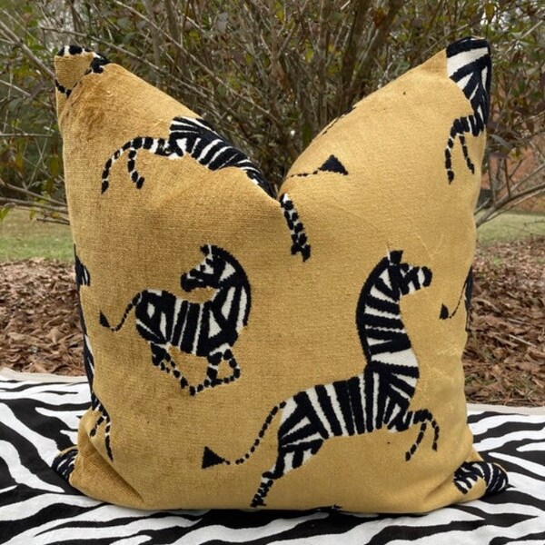 Zebra Pillow Etsy