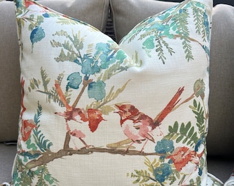 Birds on a branch pillow covers  // Made to Order