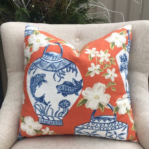 Designer Ginger Jar Pillow Covers // Made to Order // Cover Etsy