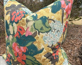 Hydrangea floral print   // Made to Order // Cover Only