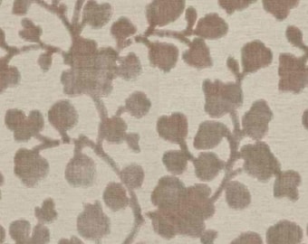 Velvet Cutout Botanical Pillow Covers // linen color   // made to order // Cover Only