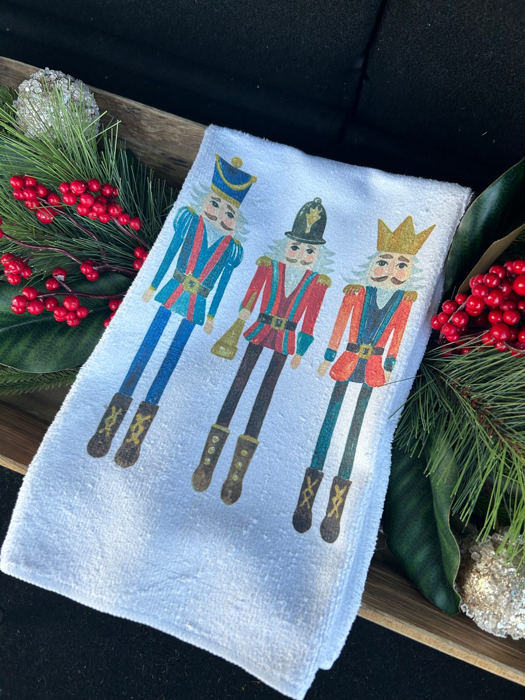 Nutcracker Kitchen Towel Etsy