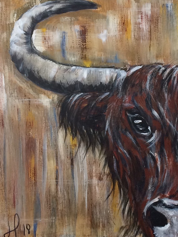 Rodéo (20"X16") rodeo , bull, taureau, cowboy ,  animal,  Nature, decoration