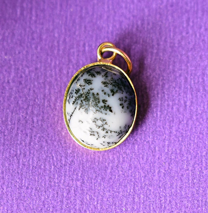 Dendritic Opal Moss Opal Cabochon Pendant