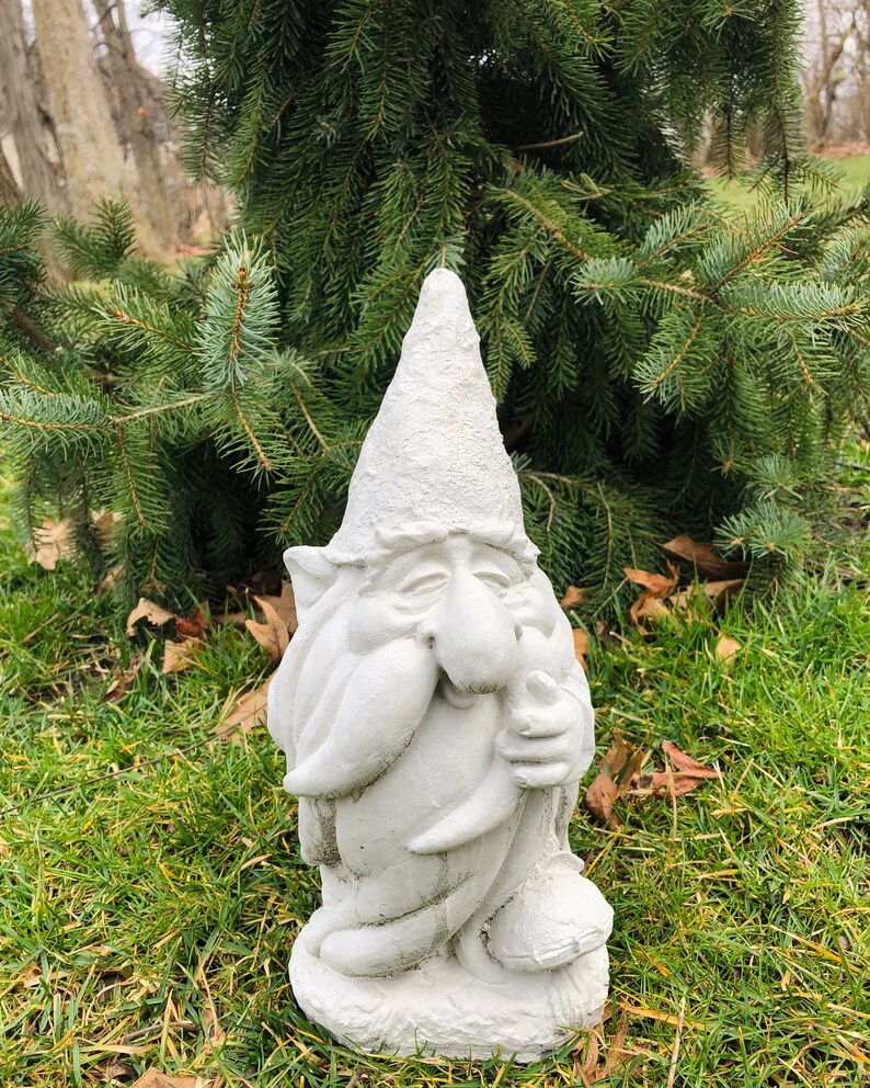 Wizard statue wizard gnome statue gnome concrete statue Etsy