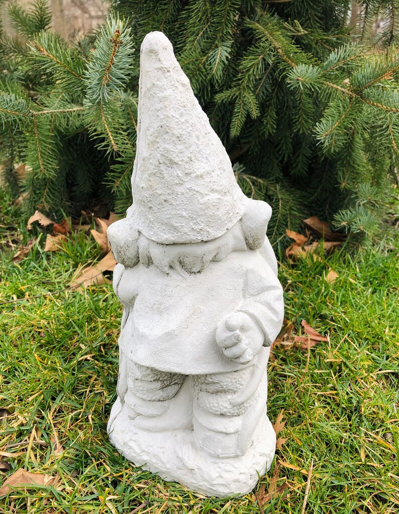 Wizard statue wizard gnome statue gnome concrete statue Etsy