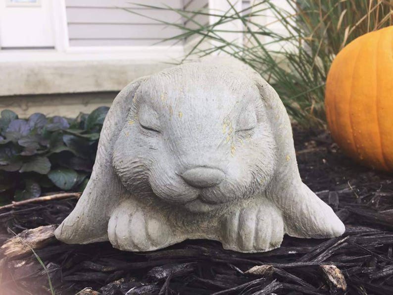 rabbit concrete statue
