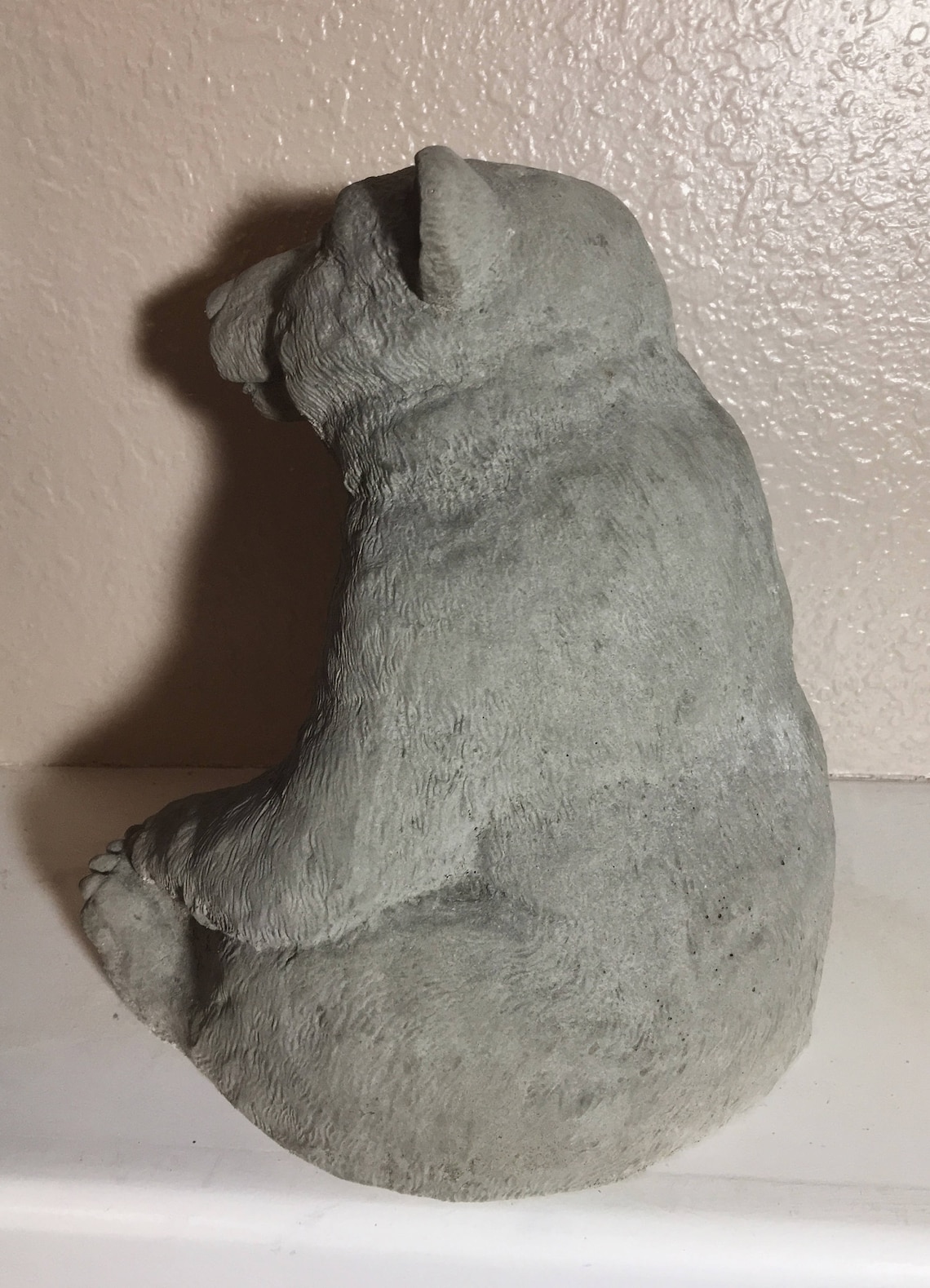 Concrete Bear cub garden statue Etsy