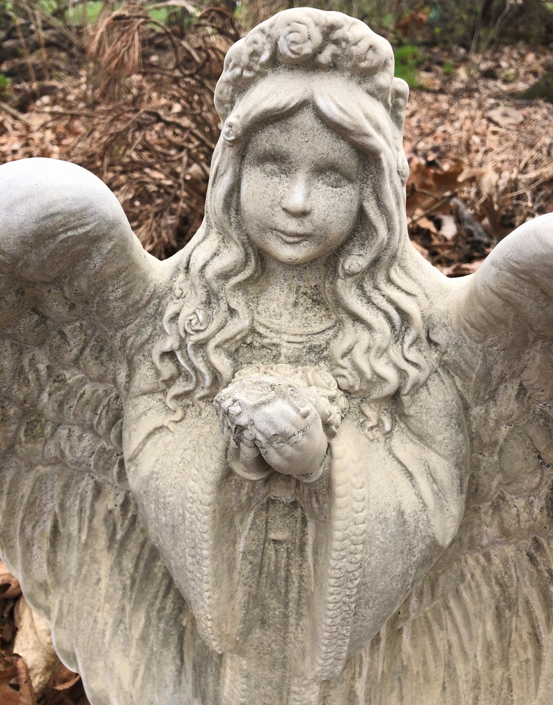 Angel concrete statue concrete statue statue garden statue Etsy