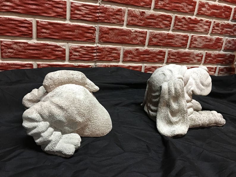 Dog statue digging dog statue hound dog concrete dog Etsy