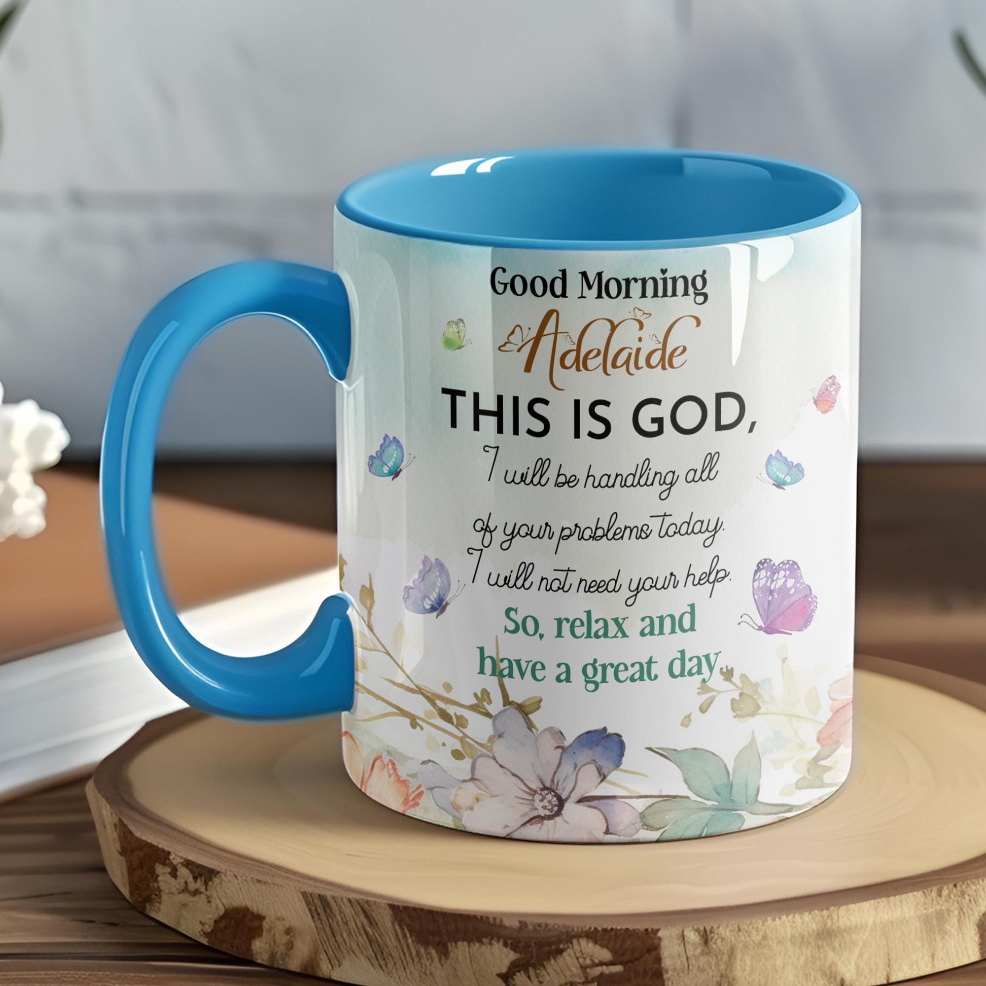 Personalized Christian Coffee Mug Bible Study Gift, Inspirational Mug For Christian Gift, Positive Coffee Mug Gifts Good Morning This Is God