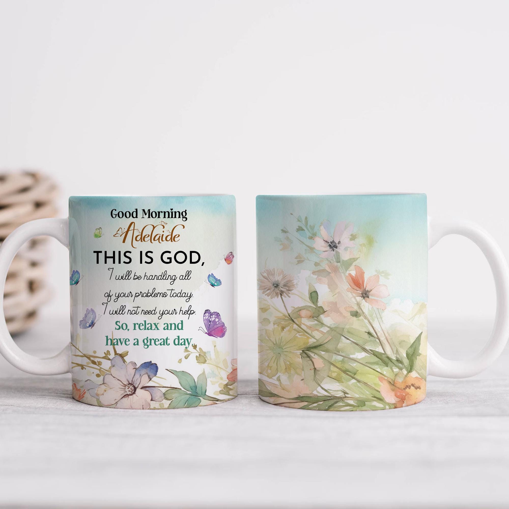 Personalized Christian Coffee Mug Bible Study Gift, Inspirational Mug For Christian Gift, Positive Coffee Mug Gifts Good Morning This Is God