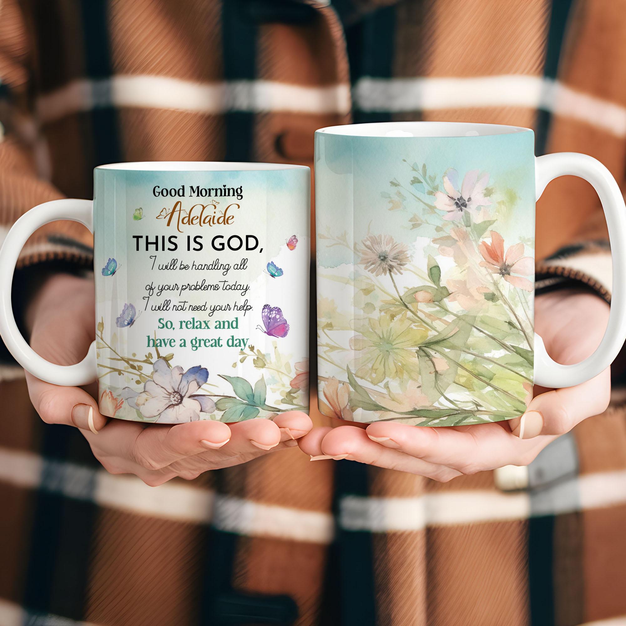 Personalized Christian Coffee Mug Bible Study Gift, Inspirational Mug For Christian Gift, Positive Coffee Mug Gifts Good Morning This Is God