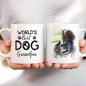 &#39;S Werelds beste mok hond opa, mok hond opa voor hond opa Vaderdagcadeau, aangepaste mok hond opa, aangepaste hondenmok voor cadeau grootvader