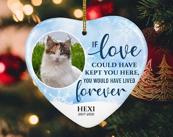 Pet Memorial Ornament with Photo - You Would Have Lived Forever, Dog and Cat Loss Sympathy Gift