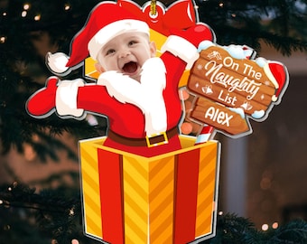 Our Greatest Gift, Personalized Shape Ornaments, Baby Ornaments, Presents for Newborns, Custom Photo