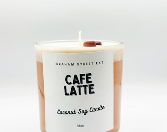 Café Latte Dessert Candle, Coffee Candle