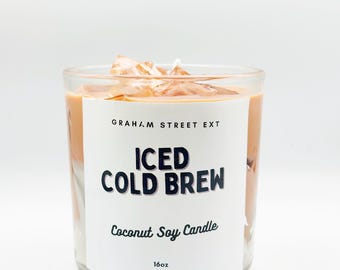 Iced Cold Brew Candle – Coffee Lovers Dream Scent