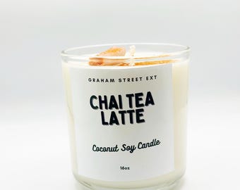 Cinnamon Chai, dessert candle , Birthday gift, best Gift, Gift for her, unique gift., Handmade candle, Soy wax
