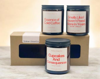 Mother’s Day Snarky Gift Set | Funny Mom Gift Bundle | Sassy Candle + Cute Extras | Sarcastic Gift for Her | Quirky Gift Set