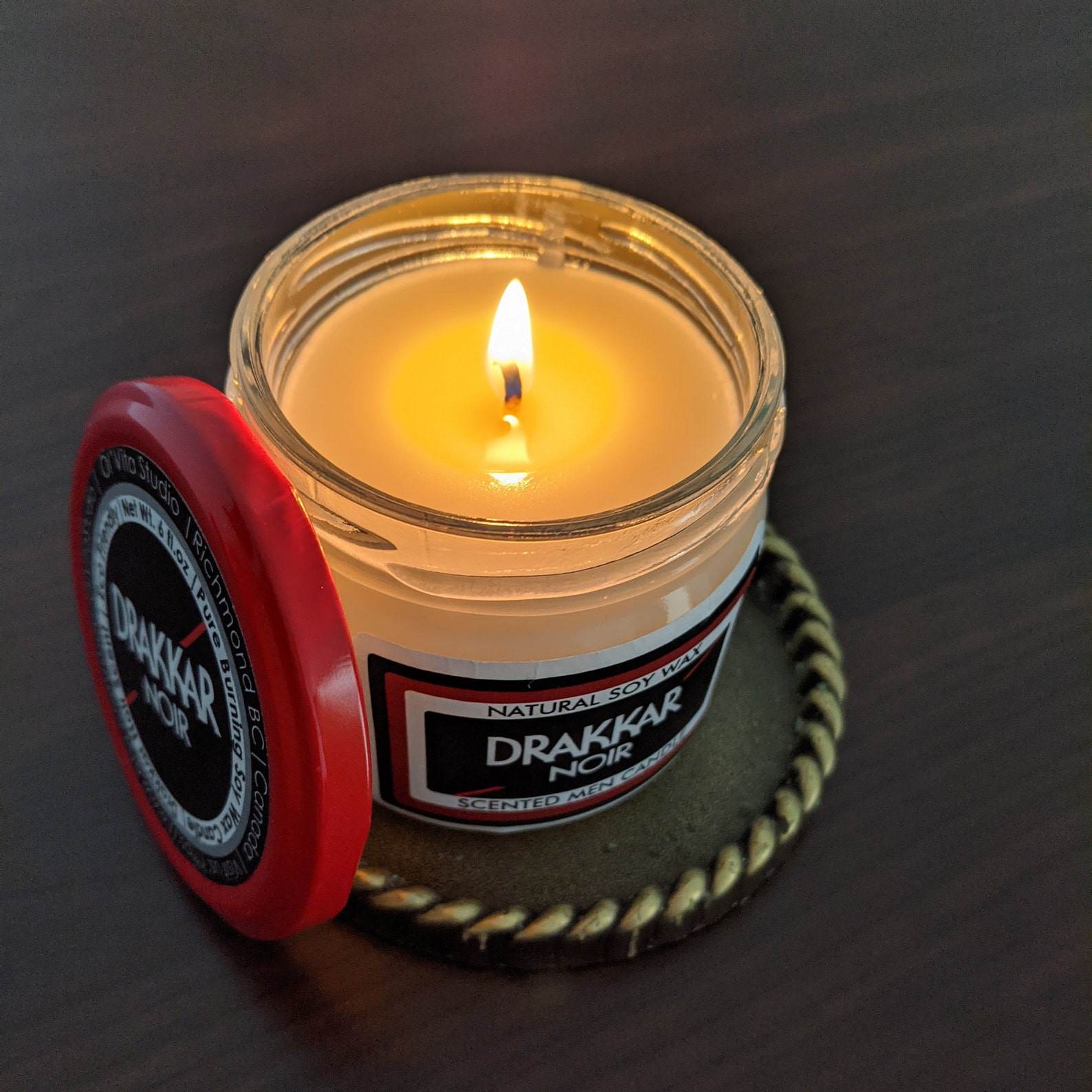 The Gentleman Clean Burning Soy Candle Drakkar Scent Type Etsy Sweden