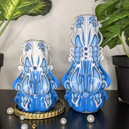 Handmade Carved Candles 7 5.5 Etsy Canada