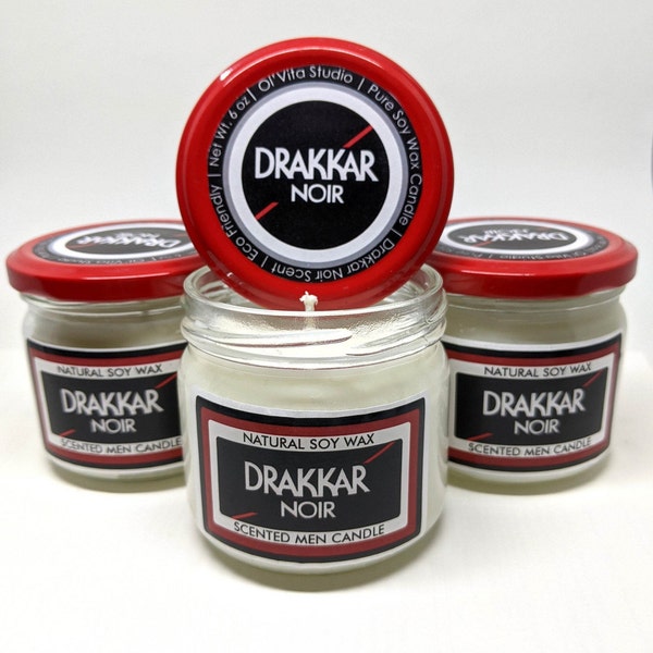 The Gentleman - Clean Burning Soy Candles: Drakkar Scent Type (Perfume Candle | Zero Waste | Eco Friendly)