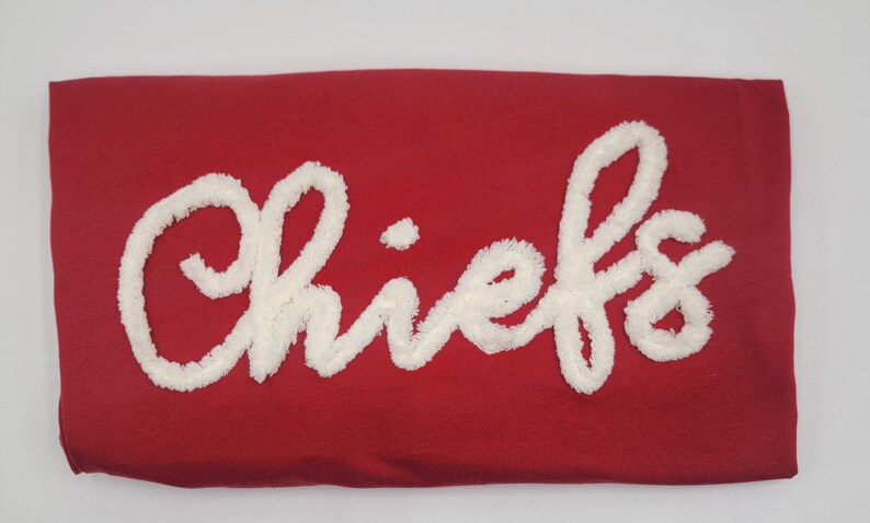Custom Chenille Yarn Shirt: Personalized Team Spirit Tee image 7