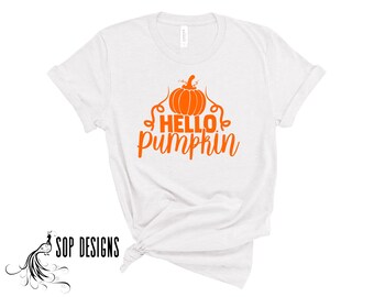 Hola camisa de calabaza, camisa de otoño, camisa de calabaza, linda camisa de otoño