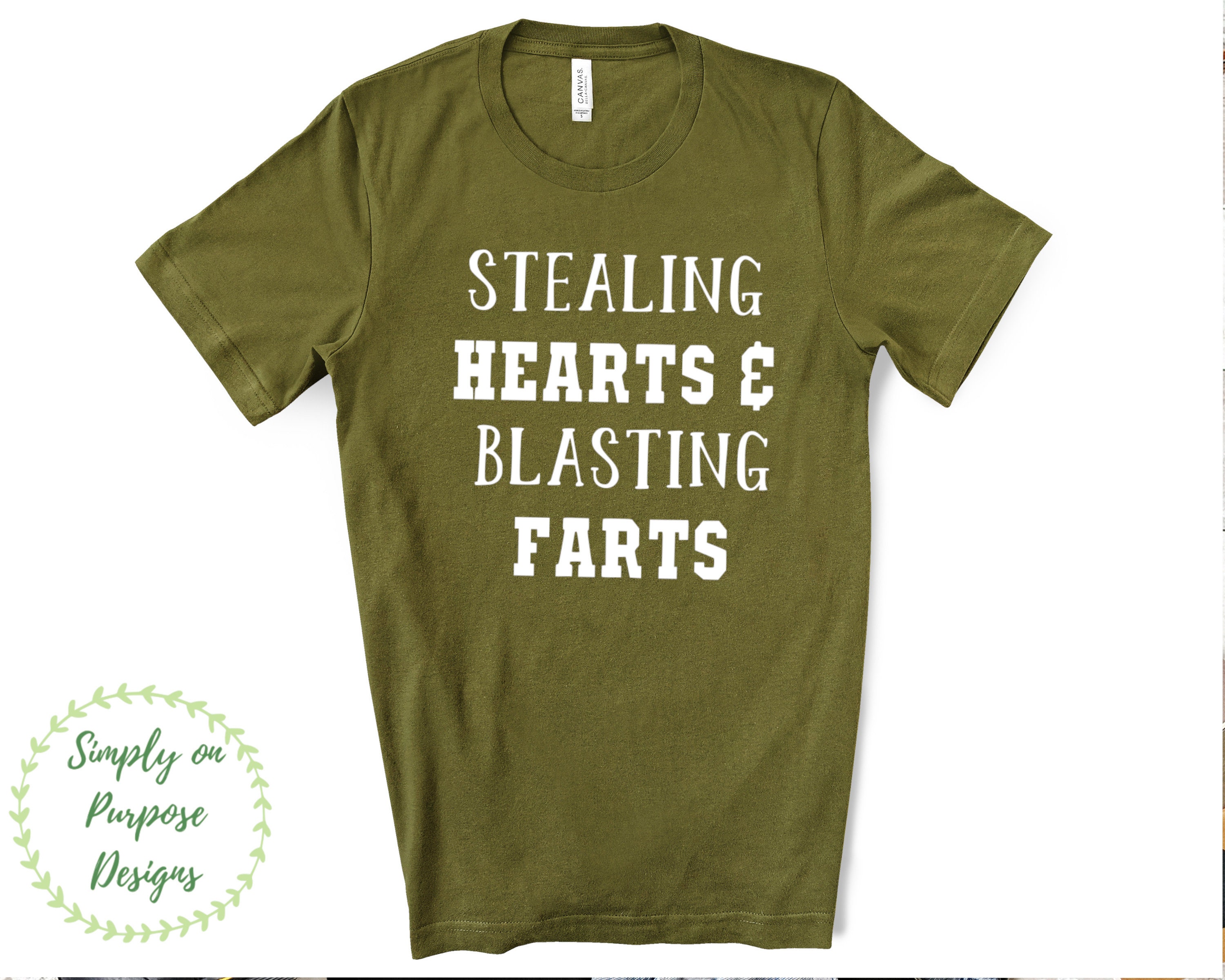 Stealing Hearts & Blasting Farts Tee Fart Tee Hearts and Etsy